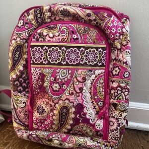 Vera Bradley Pink and Purple Paisley Backpack